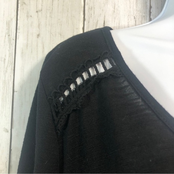 Takara Lace Up Tie Back Bell Sleeves Blouse Medium - Picture 5 of 6